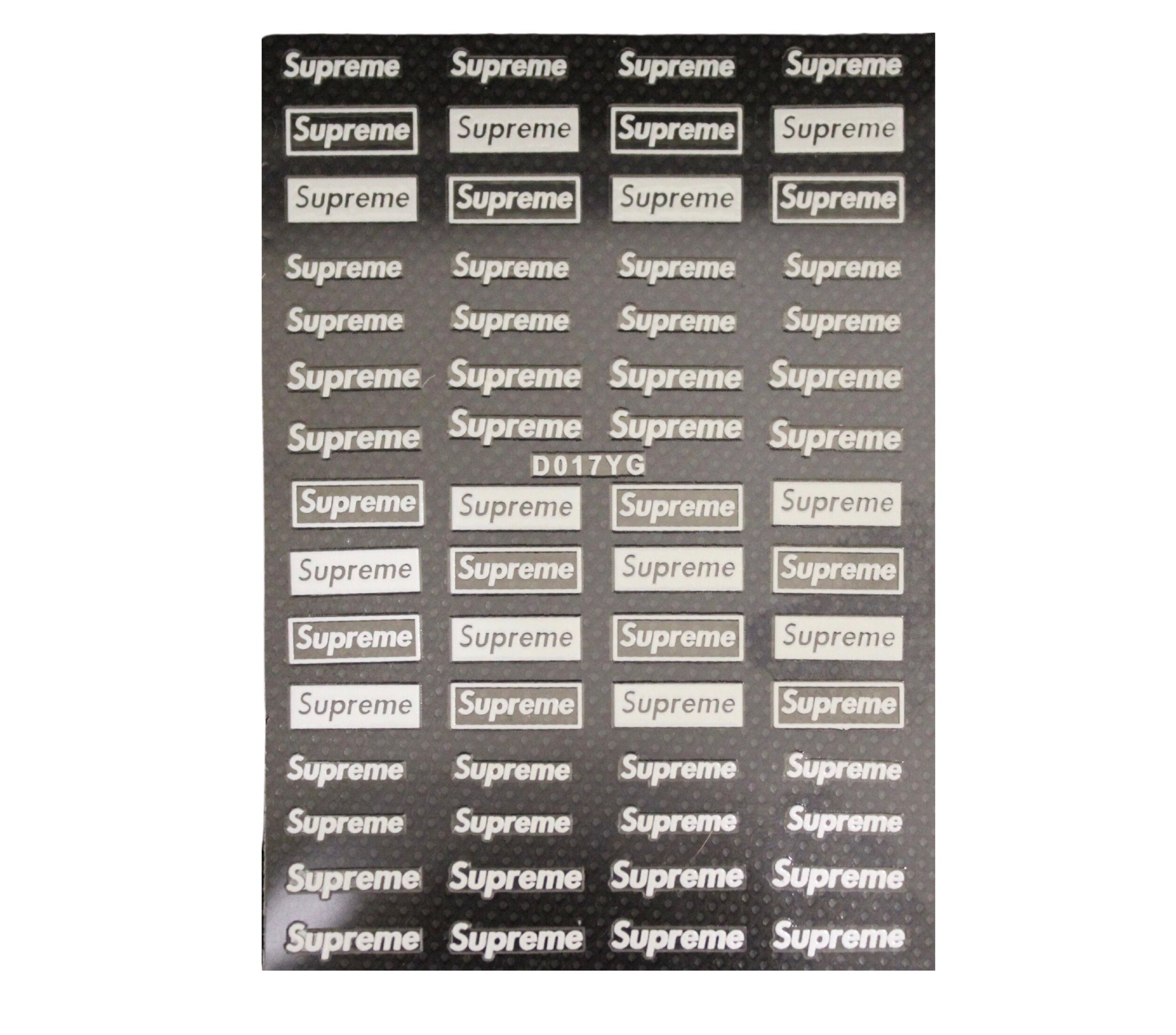 Supreme Decals - Nail Time Supply Shoppe