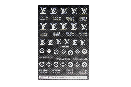 Louis Vuitton Black and White Nail Decals - Largest Selection of Waterslide Nail  Decals / Nail Art in South Africa